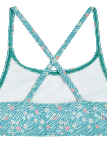 Playshoes UV-Schutz Bikini Geblümt in petrol
