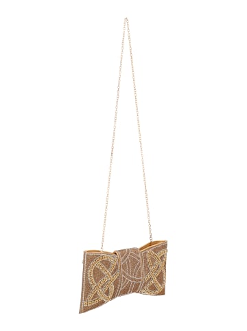 faina Women Clutch in Gold