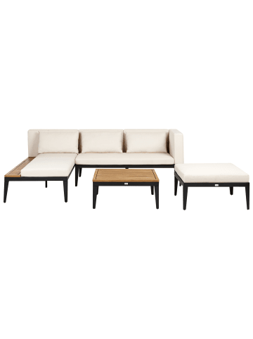 Beliani 3-tlg Lounge Set BRACCIANO in Beige/Schwarz/Braun