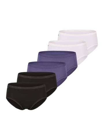 Sloggi Midi Slip Basic+ in Lila / blau / schwarz