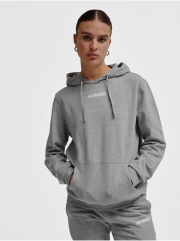 Hummel Verstellbare Taille Kapuzenpullover Hmlelemental Herren in GREY MELANGE