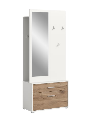 xonox.home Garderobenkombination  (B/H/T: 80x190x38 cm) in Nox Oak Nachbildung