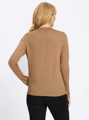 Sieh an! 2-in-1-Pullover in camel