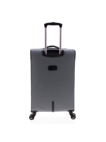 Gladiator 2000 4 Rollen Trolley 68 cm mit Dehnfalte grey