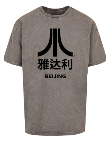 F4NT4STIC Oversize T-Shirt Atari Beijing Retro Arcade Games in Asphalt