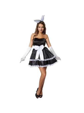 tectake Rockabilly-Kleid in Schwarz und Weiß, schwarz/weiß
