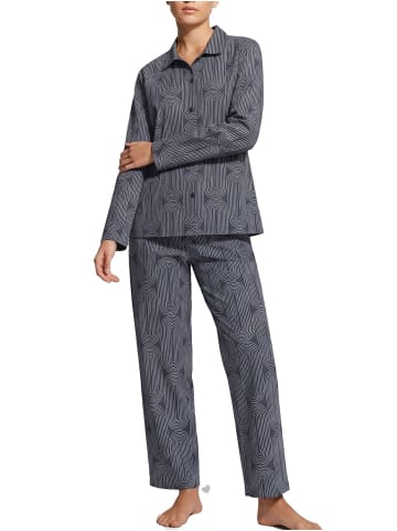 Seidensticker Pyjama Lang in nightblue