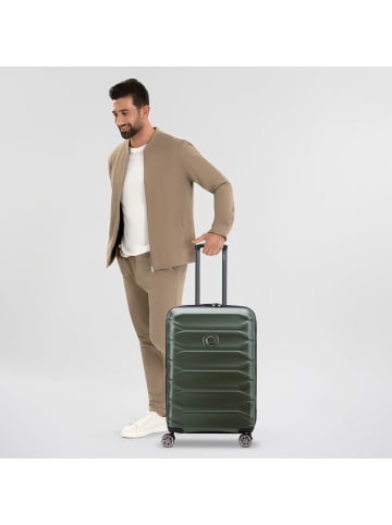 Delsey Meteor 4 Rollen Trolley 68 cm mit Dehnfalte in olive
