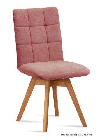 58 aufm Kessel ESSZIMMERSTUHL drehbar (2er-Set) Doria 47x91x60 Eiche geölt/Cognac