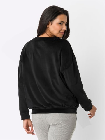 Sieh an! Langarmshirt in schwarz