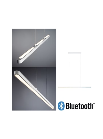 paulmann LED Pendelleuchte Lento Smart Home Bluetooth höhenverstellbar in weiß