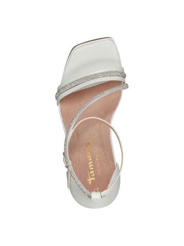 Tamaris Heart & Sole Sandalette in WHITE PEARL