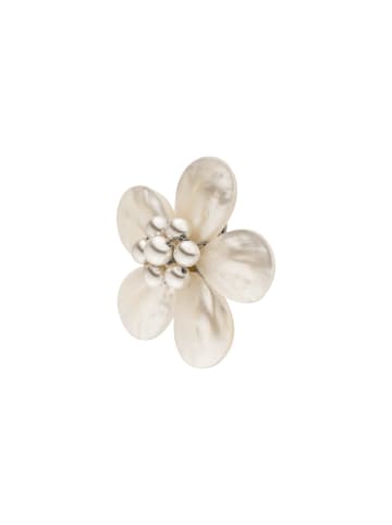PURELEI Charm Pearly Flower in Silver