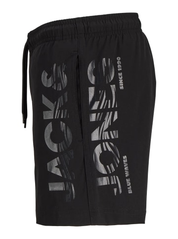 JACK & JONES Junior Badeshorts Jpstmaui Wave Logo Swim Shorts in black