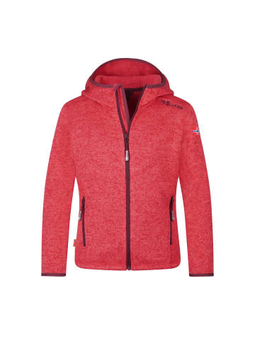 Trollkids Fleece-Jacke "Jondalen" in Kirschrot/Burgunderrot