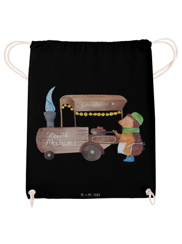 Mr. & Mrs. Panda Säckchen Igel Maronen ohne Spruch in Schwarz