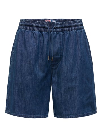 ONLY & SONS Jeans-Shorts in Dark Blue Denim