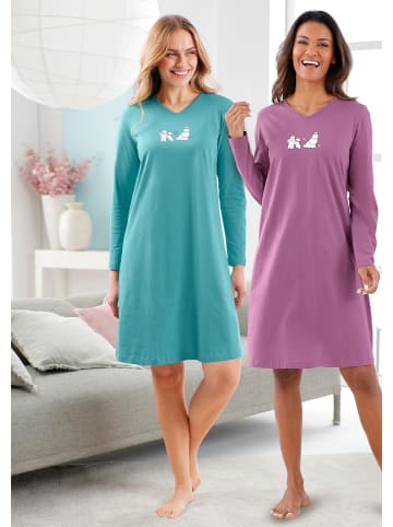 WITT WEIDEN Sleepshirts in ozean + violett