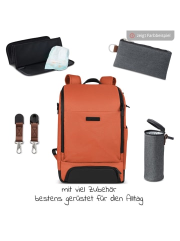 ABC-Design Wickelrucksack Tour mit großem Frontfach - inkl. in orange,braun