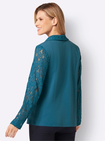 Sieh an! Spitzenblazer in topas