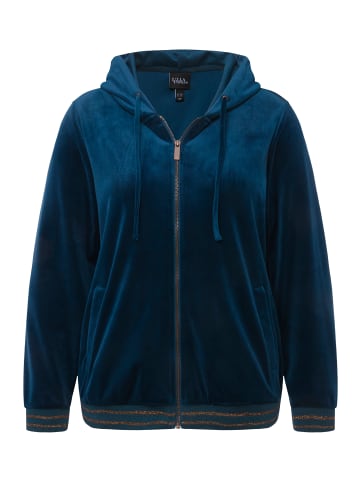 Ulla Popken Sweatjacke in petrol