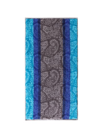 Erwin Müller Frottier, Jacquard Duschtuch 2er-Pack Paisley in türkis