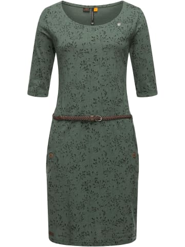 ragwear Jerseykleid Tannya Flowery in Pine Green