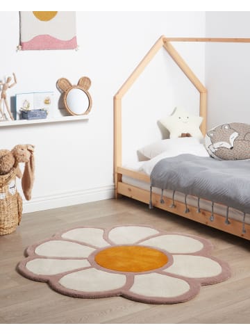 Beliani Kinderteppich THUMBELINA in Bunt - (W) 120 x (L) 120 cm