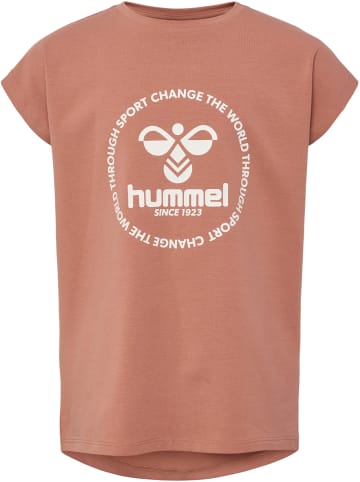 Hummel Hummel T-Shirt Hmljumpy Mädchen in COPPER BROWN