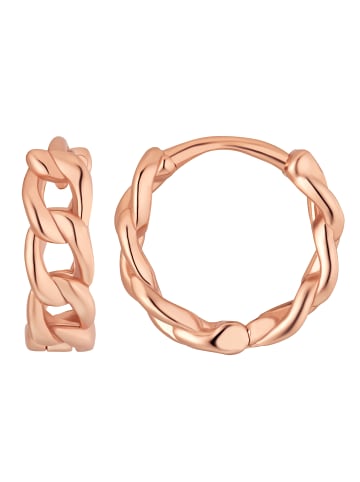 Steel_Art Ohrcreole Smily goldfarben in rosegoldfarben