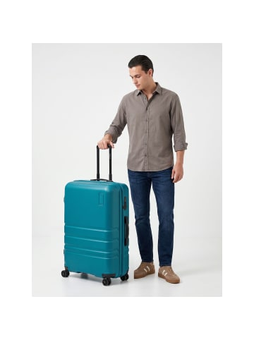 Redolz Pro ABS 4 Rollen Trolley 74 cm mit Dehnfalte petrol
