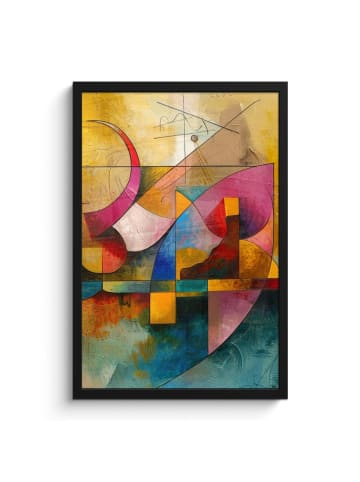 MuchoWow Poster mit Leiste Geometrie  (BxH)