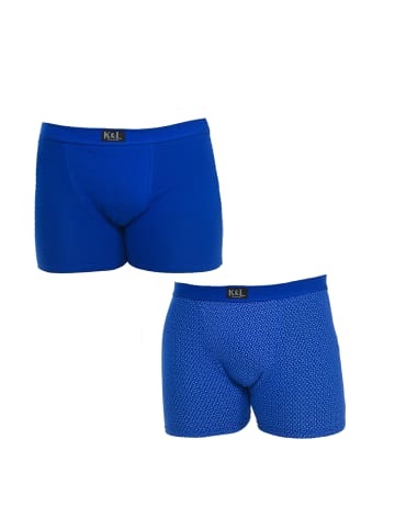 Kisses and Love 2er-Set: Boxershorts in Blue