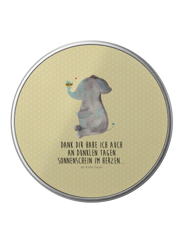 Mr. & Mrs. Panda Metallbox Elefant Biene mit Spruch in Gelb Pastell