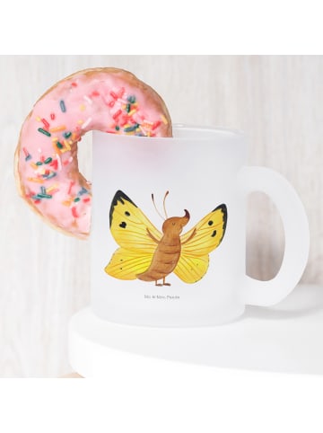 Mr. & Mrs. Panda Teetasse Schmetterling Zitronenfalter ohne Spruch in Transparent
