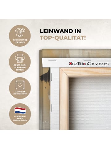 OnlyWow Leinwand Bilder Weiß