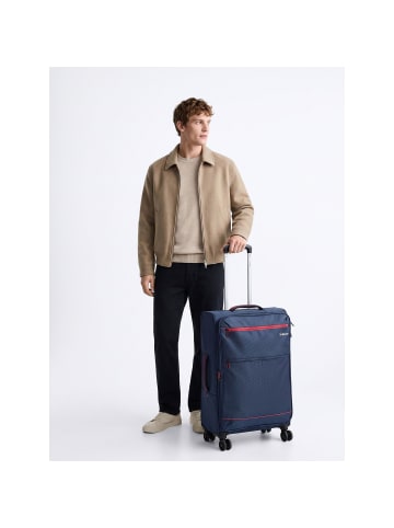 benzi 5825 4 Rollen Trolley M 67 cm mit Dehnfalte blau
