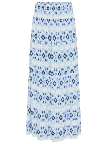Kangaroos Maxirock in hellblau gemustert