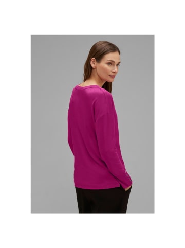 Street One Langarmshirt in bright cozy pink