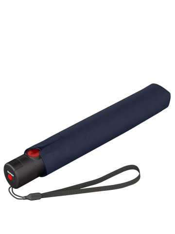 Knirps U.200 Ultra Light Duomatic - Taschenschirm Regenschirm (mat cross) in navy