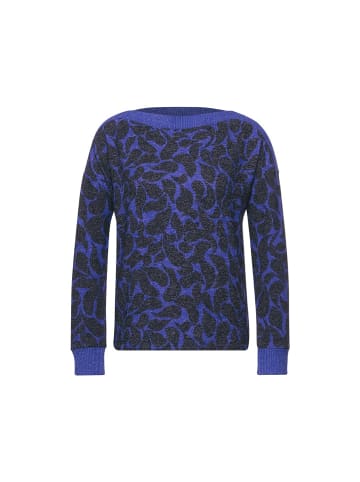 Street One Langarmshirt in eminent blue melange