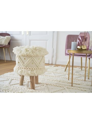 Kayoom Hocker Bohist boho in creme