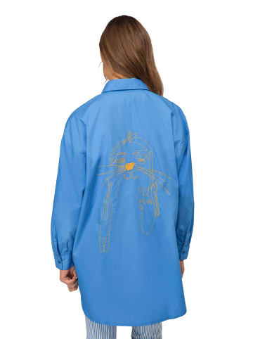 LAURASØN Hemdbluse in azurblau