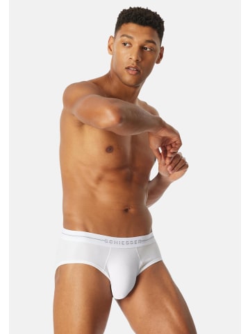 Schiesser Rio Slip / Unterhose Cotton Flex in Schwarz / weiß