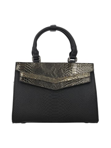 faina Women Handbag in Black Gold