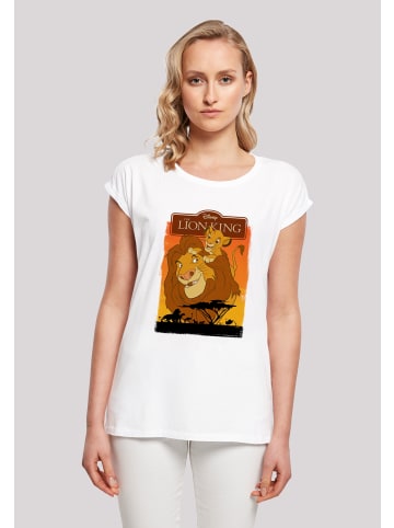 F4NT4STIC T-Shirt 'Disney König der Löwen Simba und Mufasa' in weiß