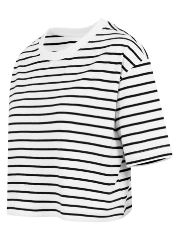 Urban Classics Urban Classics Cropped T-Shirts in wht/blk