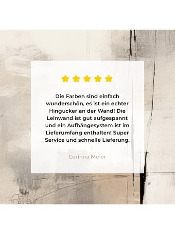 MuchoWow Leinwand bilder Abstrakte Kunst weiß schwarz (BxH)