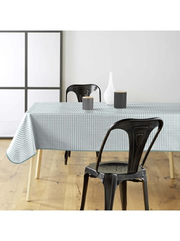 Douceur d’Intérieur Rechteckige Tischdecke MINI VICHY SALBEI in Blau, (B) 140 x (H) 0,1 x (L) 240 cm