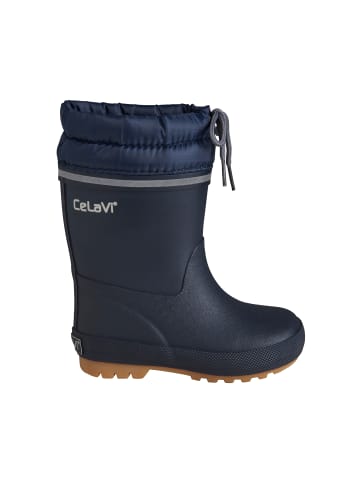 CeLaVi Winterboots CEThermal wellies w.lining solid in Blau